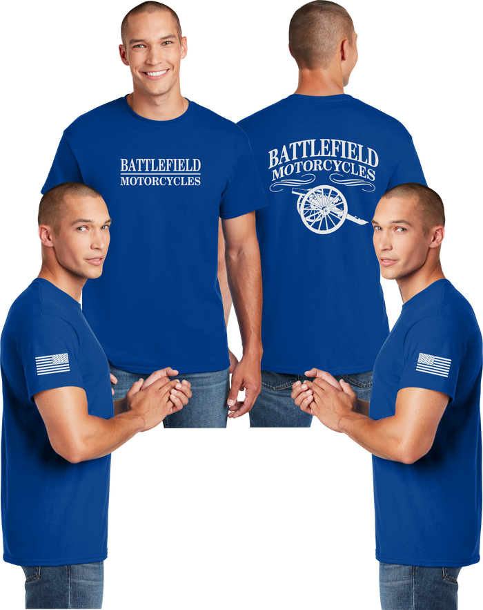 Battlefield Cannon (Big Front) - Reflective Tee- Dry Blend