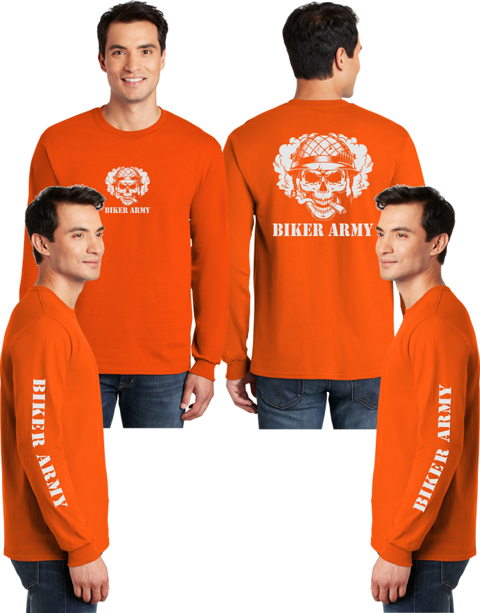 Biker Army Reflective Long Sleeve - 100% Polyester