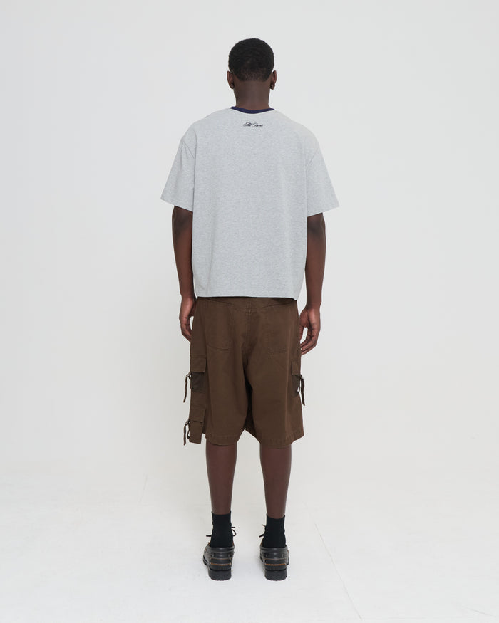 Crop Boxy Tee - Grey