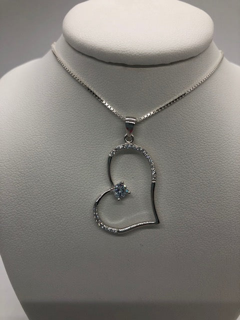 CZ Heart Necklace