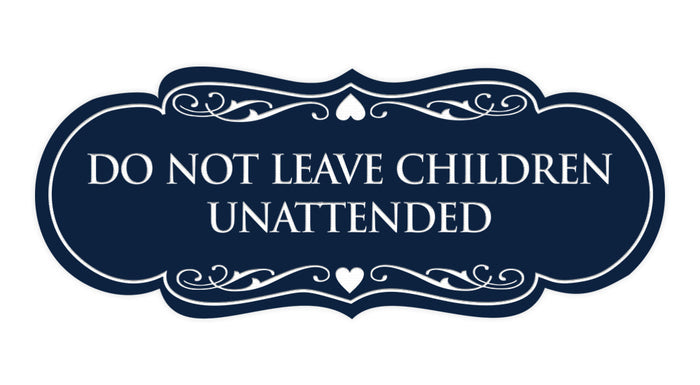 Medium (2-3/4" x 7") / Navy Blue / White