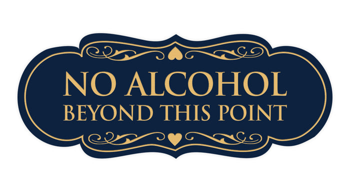 Small (2" x 5") / Navy Blue/Gold