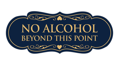 Small (2" x 5") / Navy Blue/Gold