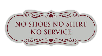 Medium (2-3/4" x 7") / Light Grey / Burgundy