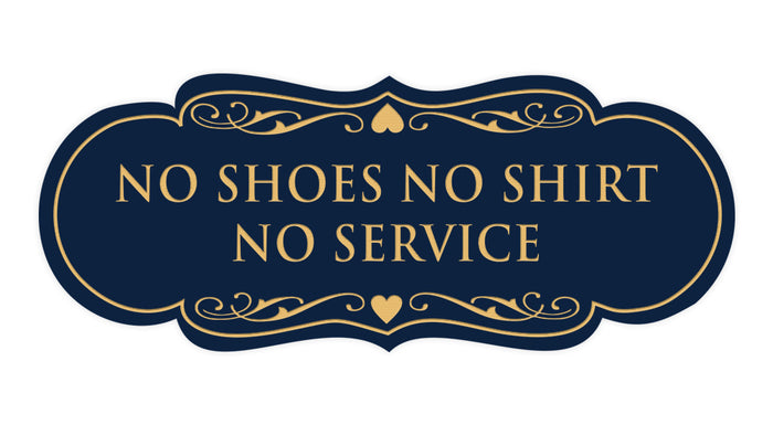 Medium (2-3/4" x 7") / Navy Blue/Gold