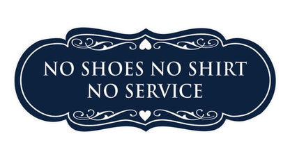 Small (2" x 5") / Navy Blue / White