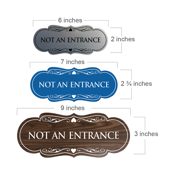 Designer Not An Entrance Sign