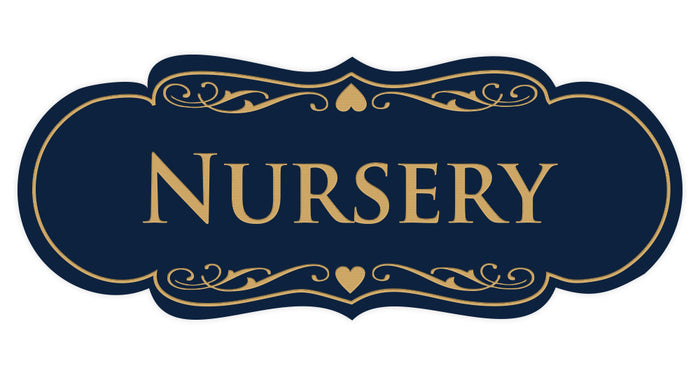 Large (3-1/2" x 9") / Navy Blue/Gold