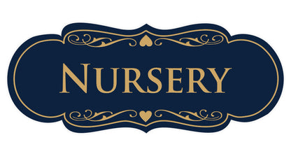 Small (2" x 5") / Navy Blue/Gold