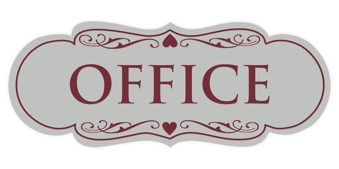 Small (2" x 5") / Light Grey / Burgundy