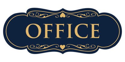 Medium (2-3/4" x 7") / Navy Blue/Gold