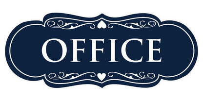 Small (2" x 5") / Navy Blue / White