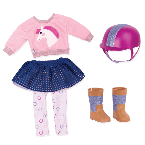 Equestrian outfit for 14-inch doll
