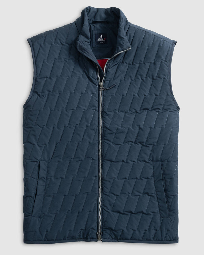 Johnnie-O Men's Belfry Quilted Puffer Vest Apparel Johnnie-O Space Small