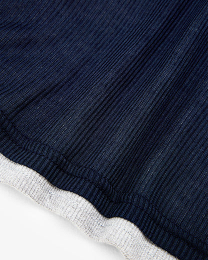 Layered Racer Tank - Navy / Grey