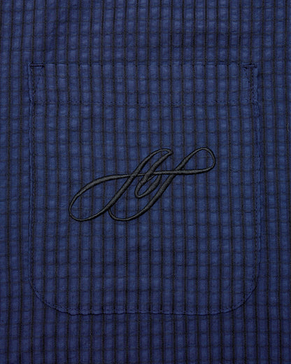 LS Stripe Shirt - Navy