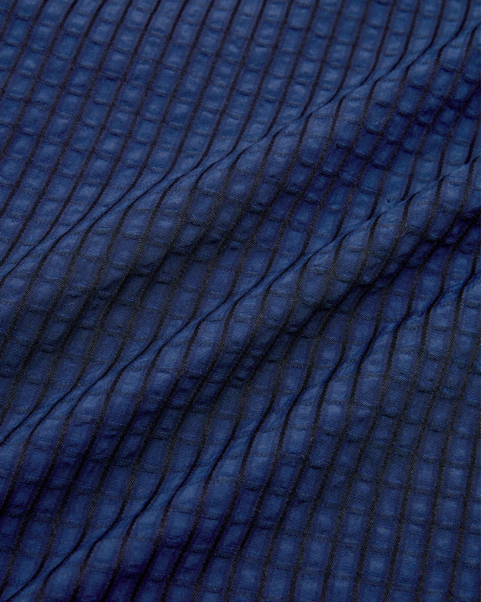 LS Stripe Shirt - Navy