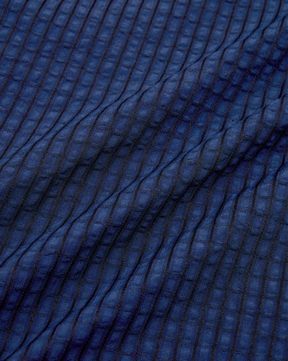LS Stripe Shirt - Navy