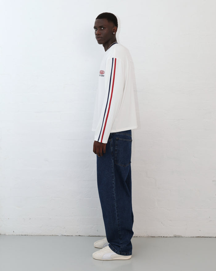 Red Bull Pit Lane / FBF LS Crop Boxy Tee - White