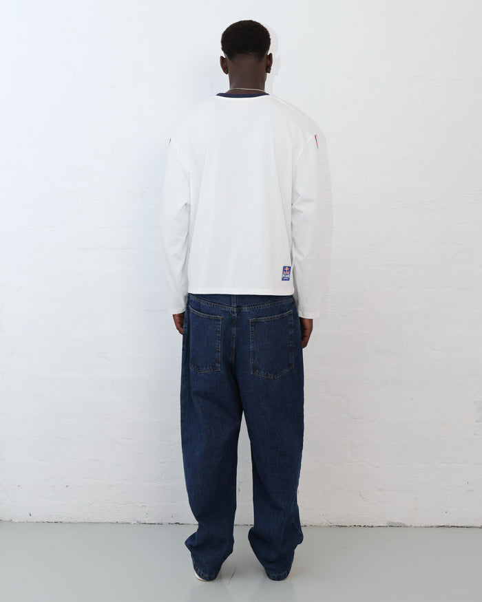Red Bull Pit Lane / FBF LS Crop Boxy Tee - White