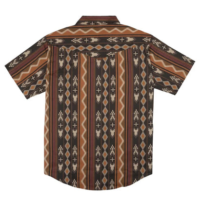 Sendero Provisions Co. Men's S/S The Wyatt Pearl Snap Serape Shirt in Tempe Stripe
