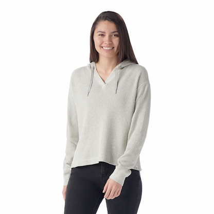 Smartwool Women’s Waffle Hoodie Apparel Smartwool Ash Heather-047 XSmall
