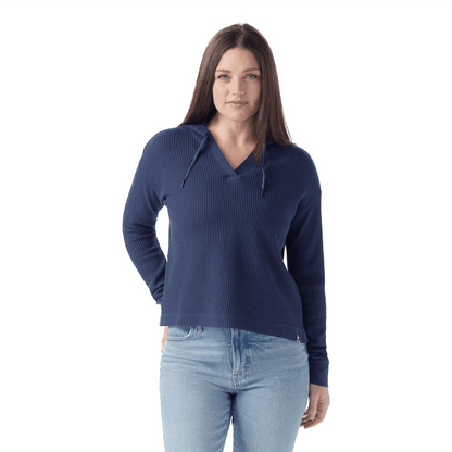 Smartwool Women’s Waffle Hoodie Apparel Smartwool Navy-092 XSmall