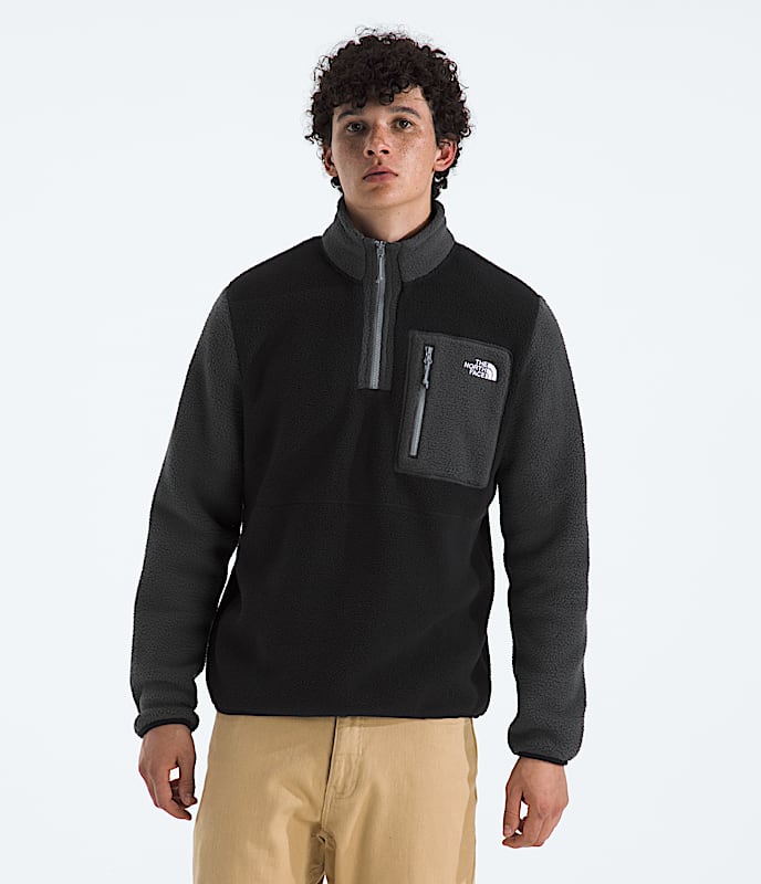 The North Face Men's Yumiori ¼ Zip Apparel North Face TNF Black/Asphalt Grey/Monument Grey-S5H Small